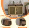 PawHut Hundekäfig für Zuhause, Abschließbar Hundehütte mit Produktbild-Vorschau 6