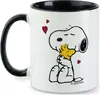 Peanuts Snoopy Woodstock Tasse - 330 ml, Farbe:Schwarz Produktbild-Vorschau 2