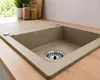 [Granitspüle 76x44 Beige]Hochwertig beidseitig Montierbar Produktbild-Vorschau 3