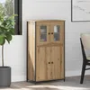 vidaXL Vysoká skriňa Artisan – dub 62 x 32 x 106,5 cm Náhľad obrázku produktu 3
