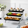 MALACASA 3-Stöckiges Porzellan Etagere Platte, Produktbild-Vorschau 6