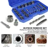 26tlg 3/8" Cr-Mo Turbonüsse ,Spezial Steckschlüssel Einsatz Produktbild-Vorschau 2