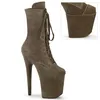 FLAMINGO-1045VEL Damen Booties von Pleaser, Khaki  , EU 36, Produktbild-Vorschau 2