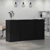 vidaXL Ontvangstbalie, zwart, eikenlook, 200x50x103,5 cm, Productafbeelding-voorbeeld 4