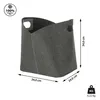 Aufbewahrungskorb Filz Zeitungskorb 24x34x24cm dunkelgrau Produktbild-Vorschau 2