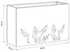 vidaXL Maceta para jardín, color antracita, 80 x 20 x 49 cm Vista previa de la imagen del producto 8