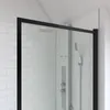A close-up view of a shower screen in a bathroom. Anteprima dell’immagine prodotto