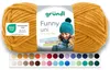 Gründl Wolle Funny uni Chenille Wolle 1 Knäuel 100 g, Senf Produktbild-Vorschau 1
