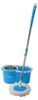A blue spin mop and bucket set against a white background. Podgląd zdjęcia produktu
