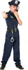 Costume da poliziotto per bambini a maniche corte blu scuro Anteprima dell’immagine prodotto 4