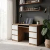 Scrivania CUBA Rovere Wotan / Bianco Opaco – Scrivania Anteprima dell’immagine prodotto 4