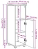 vidaXL Badezimmerschrank mit Speicher Artisan-Eiche 30 x 35 Produktbild-Vorschau 8