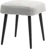 HOMCOM Fußhocker Sitzhocker Quadratischer Schminkhocker Produktbild-Vorschau 1