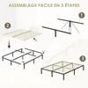 TEENO Sommier 140x200, Sommier à Lattes avec 9 Pieds, Voir les images du produit 3