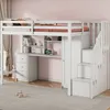 MODFU Vysoká postel Dětská postel 90x200 cm s ochranou Náhled obrázku produktu 2
