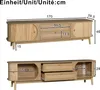 Merax TV-Schrank mit Rattan-Oberfläche, TV Lowboard mit Produktbild-Vorschau 7