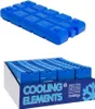 A product shot of blue cooling elements in a box, with a single cooling element shown above. Náhľad obrázku produktu