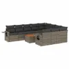 The Living Store 11-tlg. Garten-Sofagarnitur mit Kissen Produktbild-Vorschau 3