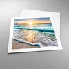 Poster - Poster ohne Rahmen - Meer Welle Strand - 50x50 cm Produktbild-Vorschau 3