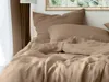 Setex Musselin Bettwäsche - uni  155 x 220 cm taupe modern, Produktbild-Vorschau 5