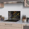 DEQORI Küchenrückwand Glas 60x40 cm 'Veredelter Naturstein' Produktbild-Vorschau 2