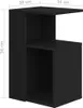 vidaXL Boční stolek černý 36x30x56 cm Dřevěný materiál Náhled obrázku produktu 6