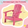 Krzesło COSTWAY Adirondack, odporne na warunki Podgląd zdjęcia produktu 3
