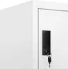 vidaXL Armadietto bianco 90x45x180 cm in acciaio Anteprima dell’immagine prodotto 6