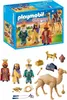 A Playmobil Christmas set featuring the Three Wise Men and a camel, shown both in its packaging and as individual pieces. Náhled obrázku produktu