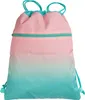 A drawstring backpack with a pink and teal gradient. Anteprima dell’immagine prodotto