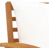 vidaXL Banc de jardin 120 cm avec coussins blanc crème Bois Voir les images du produit 4
