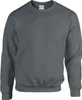 A plain gray Gildan crewneck sweatshirt is shown against a white background. Produktbild-Vorschau