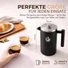 Coffee Fox Luxe French Press, 350 ml, zwart. Dubbelwandige Productafbeelding-voorbeeld 5