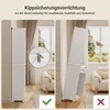 Koupelnová skříňka Bealife bílá - 6 polic s ochranou proti Náhled obrázku produktu 4