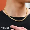 Herren Panzerkette 18K Gold beschichtet Cuban Halskette Produktbild-Vorschau 9