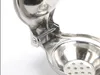 Close-up of a stainless steel manual citrus juicer. Produktbild-Vorschau