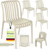 Set di 4 sedie da giardino tillvex® impilabili e resistenti Anteprima dell’immagine prodotto 1