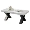 Merax salontafel met X-vormige poten, moderne salontafel Productafbeelding-voorbeeld 11