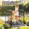 Outsunny Gartenbrücke aus Metall 135,5 cm Teichbrücke mit Produktbild-Vorschau 5