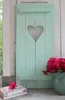 Landhaus Fensterladen AQUA mit Herz, Shabby antique Produktbild-Vorschau 7