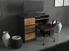 A modern desk setup in a minimalist room. Produktbild-Vorschau
