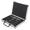 An open tool case containing drill bits and chisels. Anteprima dell’immagine prodotto
