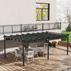 Outsunny Pergola jardin exterieur pergola aluminium 3,6 x 6 Voir les images du produit 2