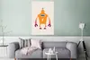 MuchoWow® Poster Roboter - Antenne - Orange - Blitzschlag - Produktbild-Vorschau 5