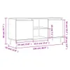 vidaXL Szafka pod TV betonowa szara 104x35x50 cm materiał Podgląd zdjęcia produktu 8