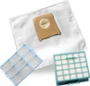 A collection of vacuum cleaner bags and filters arranged on a white background. Náhled obrázku produktu
