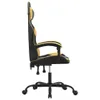 Gaming-Stuhl Drehbar Schwarz und Golden Kunstleder Produktbild-Vorschau 4