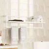 vidaXL Držák ručníků bílý 95x25x22 cm Žehlička Náhled obrázku produktu 2