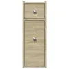 vidaXL Badschrank Schmal mit Rollen Sonoma-Eiche Produktbild-Vorschau 4