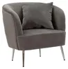 Glamouröser Sessel "Silvery" (73 x 66 x 78 cm) in grauem Produktbild-Vorschau 1